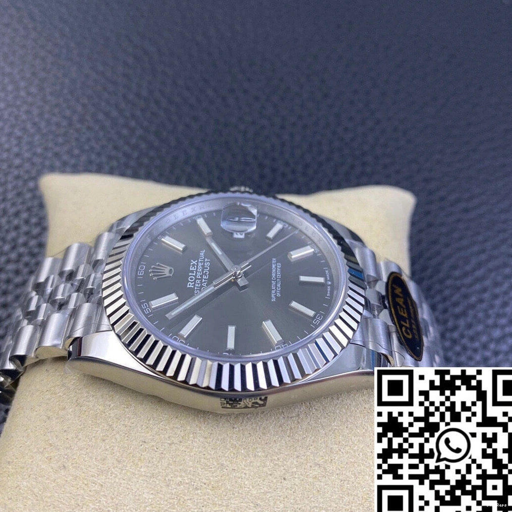 Rolex Dial M126334-0014 Factory Steel Clean Stainless Grey Datejust 904L 0121